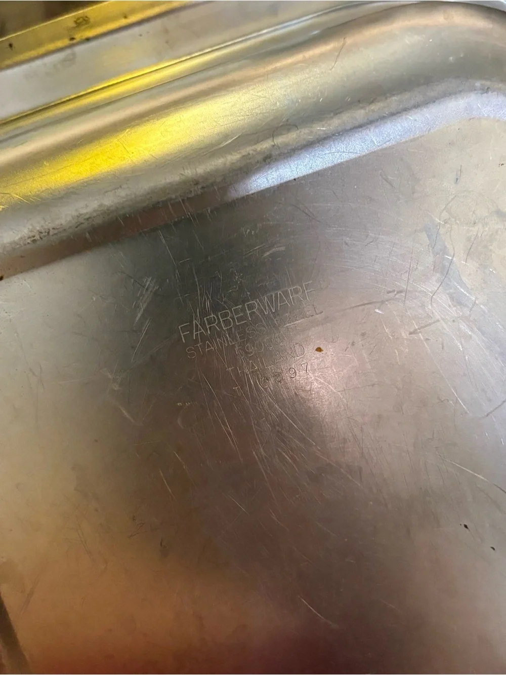 Vintage Farberware Silver Stainless Steel Tray